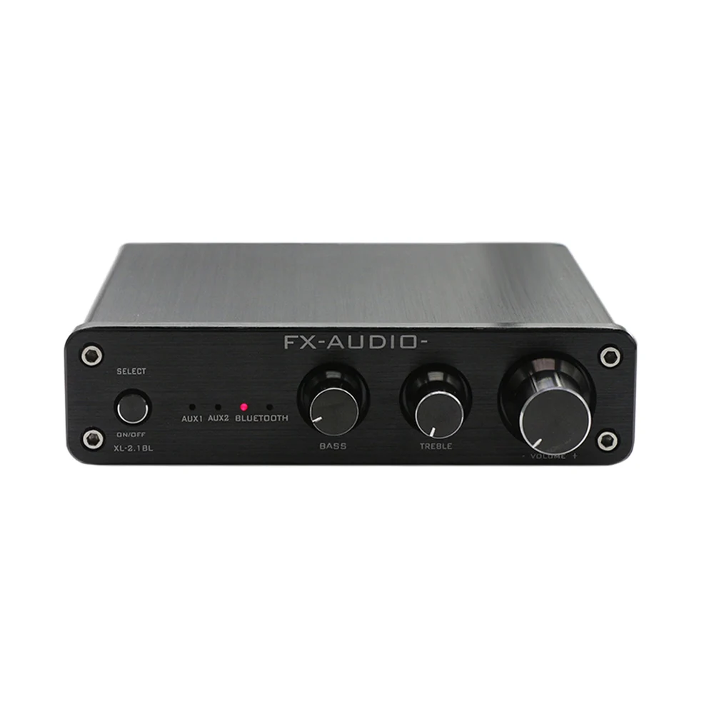 TPA3116d2 Bluetooth цифровой усилитель мощности аудио Плата 2,1 FX аудио XL-2.1BL сабвуфер динамик усилитель 50Wx2+ 100 Вт мини-усилитель - Цвет: Black Eu Plug