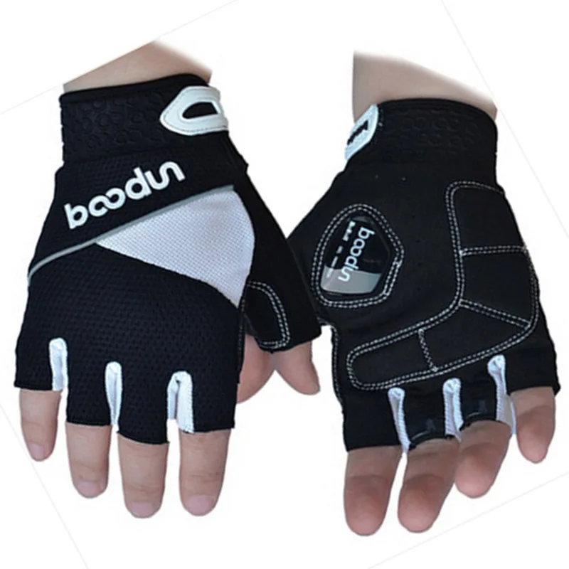 Велосипедные перчатки с открытыми пальцами Гелевые перчатки guantes ciclismo luvas для велосипедного спорта велосипедные гонки перчатки guantes велосипедные перчатки для MTB S, M, L - Цвет: white black