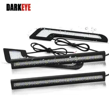 Car styling U Shape Led Daytime Running Light L Shapes Bulb DRL Fog Lamp DC12V 2pcs White COB Driving Lights Source CJ