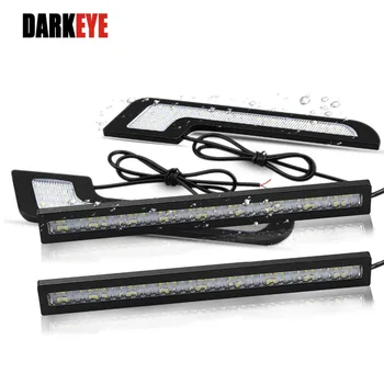 

Car styling U Shape Led Daytime Running Light L Shapes Bulb DRL LED Fog Lamp DC12V 2pcs White COB Driving Lights Source CJ