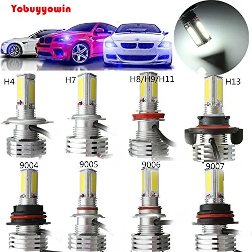 

2x 90W H7 Phare Voiture 3 COB LED Etanche IP65 Antibrouillard 9000LM Ampoule Auto Headlight Vehicule Lampe DC 12-24V