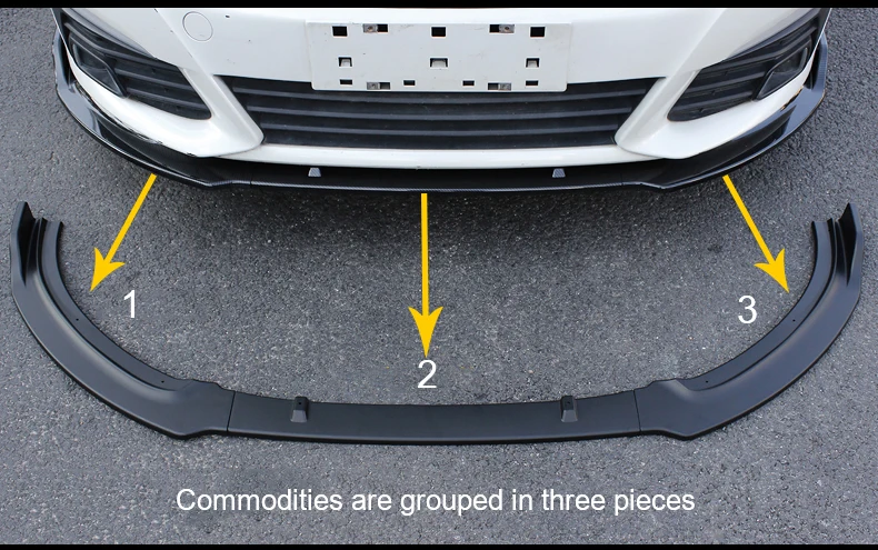 Для peugeot 308- ABS спойлер переднего бампера защитная пластина для губ комплект для кузова наклейка декоративная полоска для стайлинга автомобилей