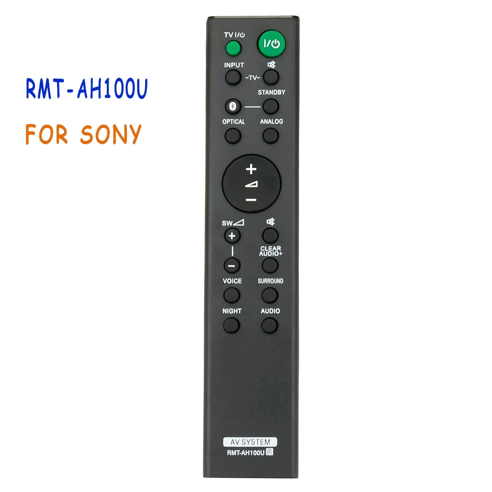 

New Replace RMT-AH100U Remote Control For Sony Sound Bar Home Audio System HT-CT180 SA-CT180 SA-WCT180 Wireless Controle