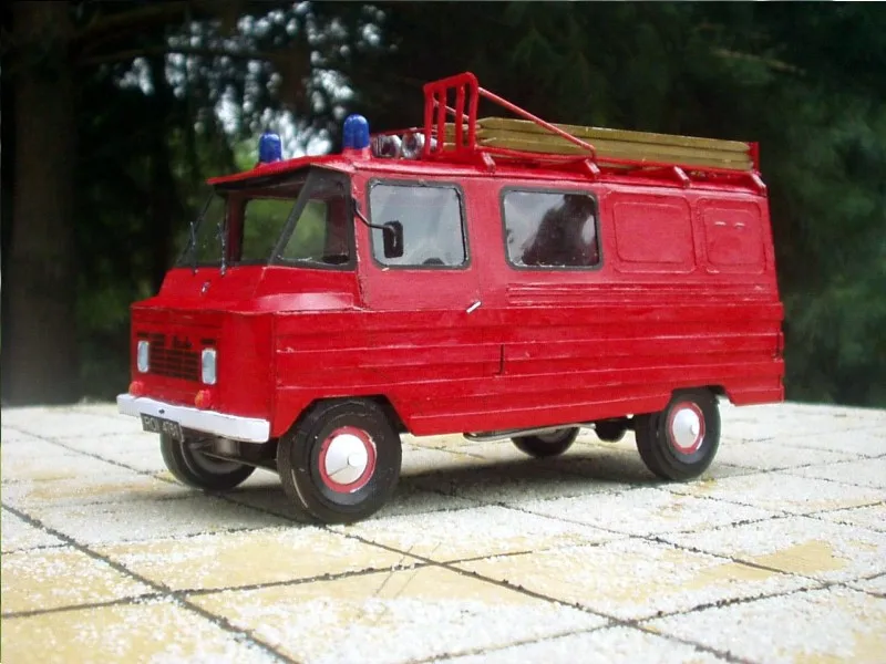 

DIY Paper Model Polish Fire-Fighting Van Zuk A15M 70-90'S Boy Gift Papercraft 3D Puzzle