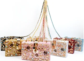 

Women's Handbags Lady Acrylic Pearl Carved Dinner Bag Banquet Bridesmaid Clutch Bag Shoulder Crossbody Bag Bolsa Feminina