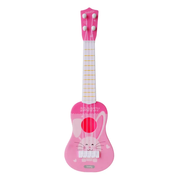 Дети Мини-укулеле 4 струны стиль дети гитара Музыкальные инструменты игрушки для детей музыкальное образование начинающих X'mas подарок - Цвет: Розовый