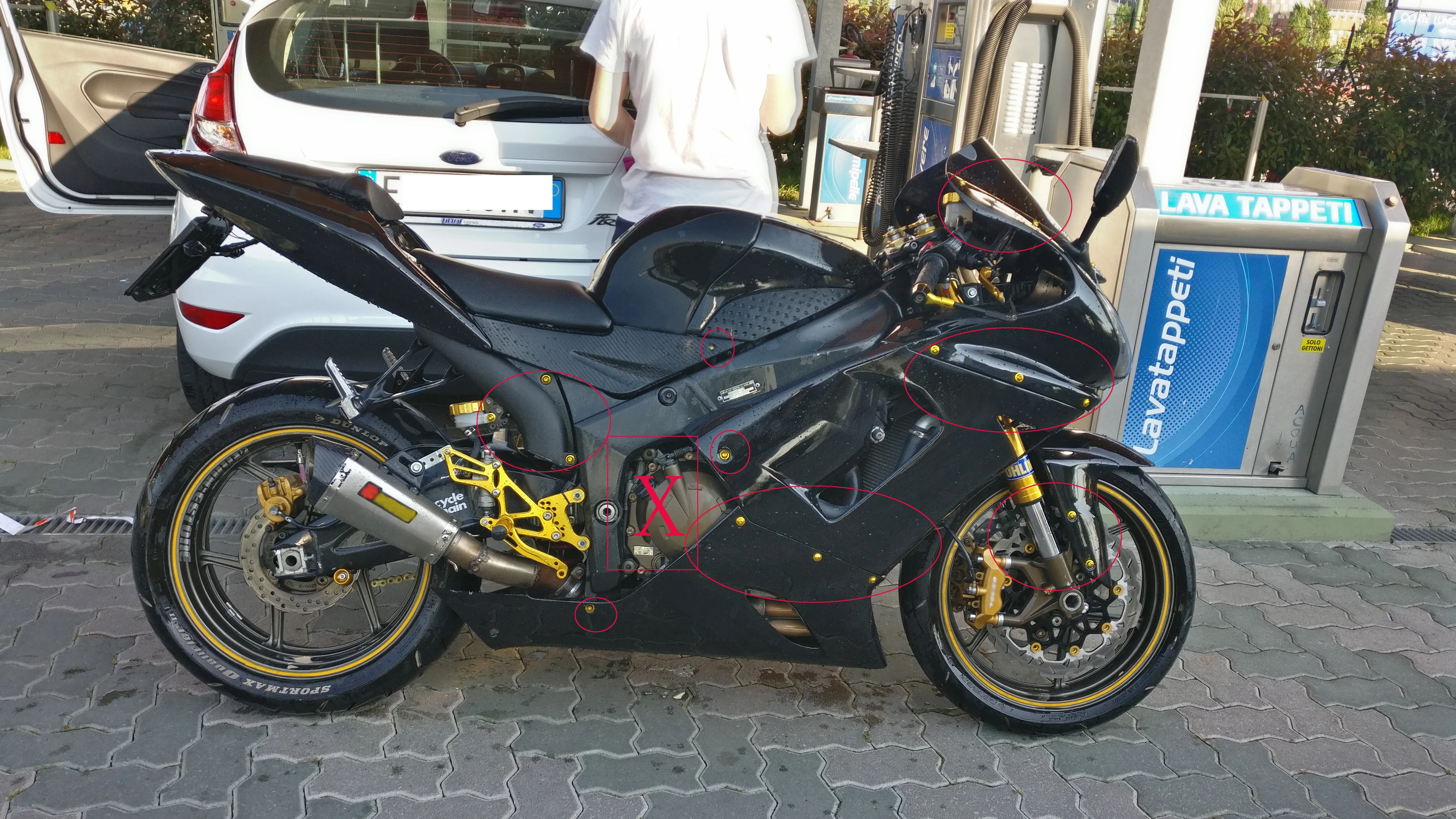Аксессуары для мотоциклов обтекатель винт болт ветрового стекла SUZUKI GSXR 600/750 GSX R