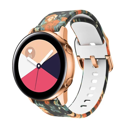 20 мм силиконовый ремешок для samsung Galaxy Watch Active 42 мм S2 классический ремешок для часов amazfit bip huawei watch 2 браслета S/L Размер - Цвет ремешка: 7