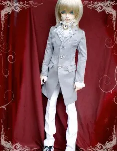510# Prince White Suit/Outfit 1/4 1/3 SD DZ SD17 DZ70 BJD Boy Dollfie wamami 