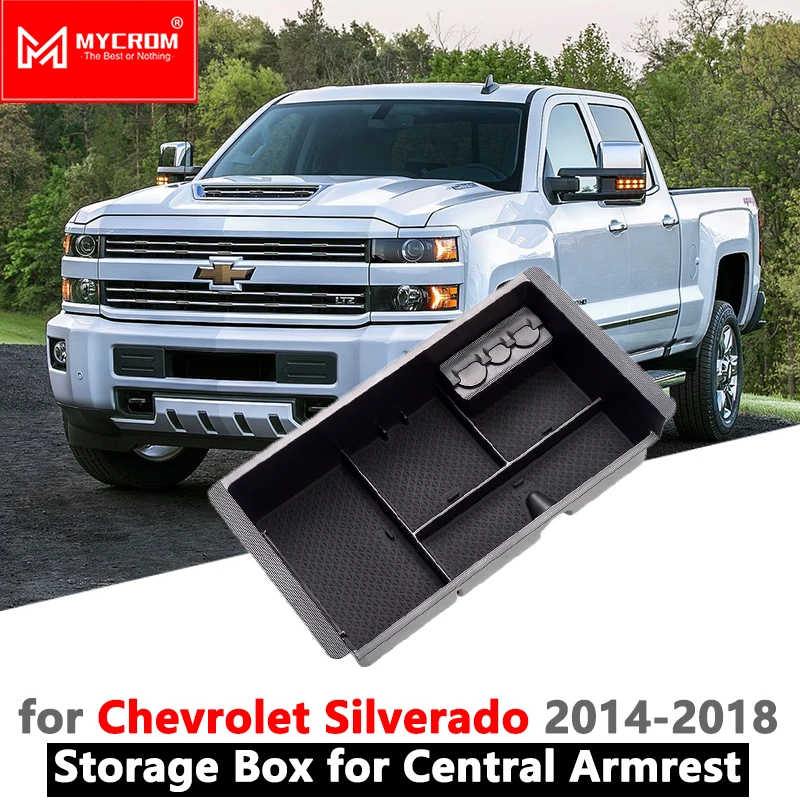 Подлокотник для хранения автомобильный Органайзер аксессуары Chevrolet Silverado 2014 2015