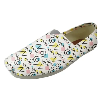 

NOISYDESIGNS Fashion Canvas Girls Flat Shoes 3D Puzzle Pattern Women Loafers Shoes Woman Casual Female Lazy Summer Shoes Mujer