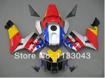 

100% Injection fairing kits for HONDA CBR600RR F5 03 04 CBR 600 RR 03 04 CBR600 2003 2004 red blue silver yellow fairings @551ta