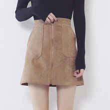 Autumn corduroy skirt bust female zipper all-match bag a-line skirt high waist circusy short skirt autumn and winter skirt