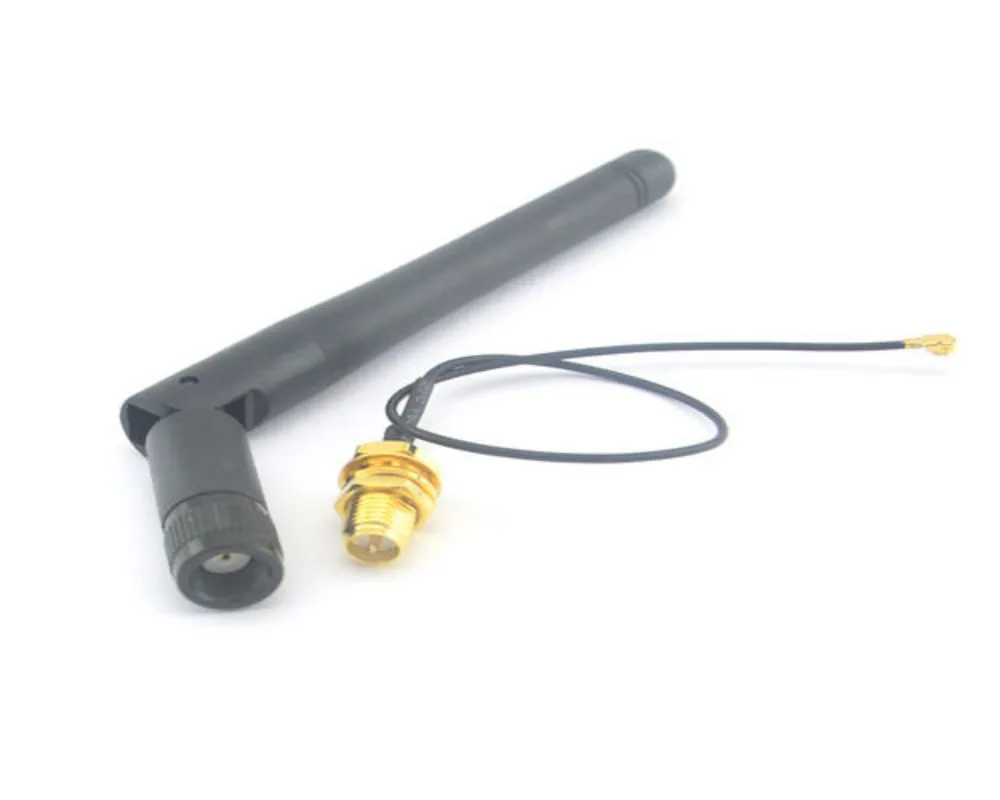 10PCS lot 3dBi 2 4GHz RP SMA Male Wifi Antenna IPX to RP SMA Jack Male 2