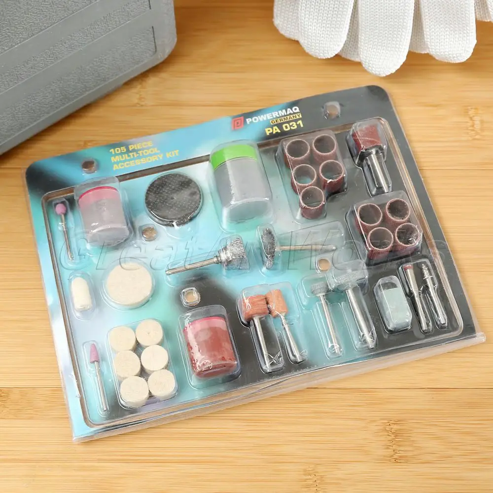 dophee High Quality 105 Piece Bit Set Suit Mini Drill Rotary Polishing Grinder & Fit Drill Dremel DIY Tools Polishing Tool