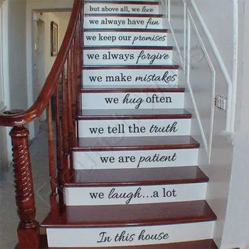 

Stairs Stickers Staircase Riser Decor Decal Inspired Staircase Sticker Family Quote Motivational Decal 639Q