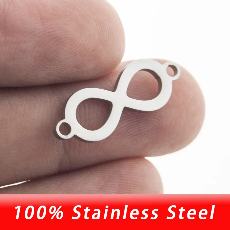 100% нержавеющая сталь Бесконечность очарование для изготовления ювелирных