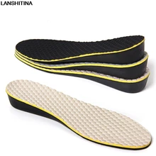 Высококачественные увеличивающие рост стельки пот дышащий дезодорант спортивные стельки Нескользящие мужские и женские кроссовки амортизирующие аксессуары