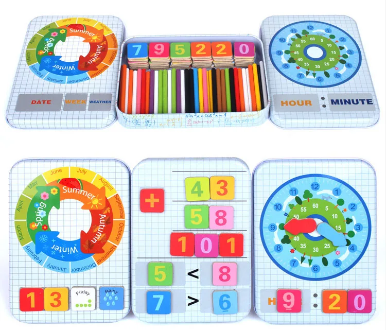 Детские развивающие игрушки многогранная цифровая коробка Монтессори игрушки обучающее образование математические игрушки Математика для детей Подарки