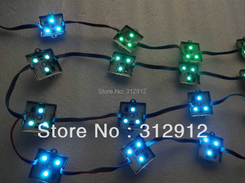 20pcs DC12V WS2811 LED pixel module,0.72W;IP68;3pcs 5050 SMD RGB LED