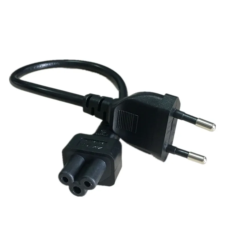 Адаптер питания Шнур кабель 30 см ЕС штекер 2 Pin штекер для IEC 320 C5 Micky для ноутбука Питание