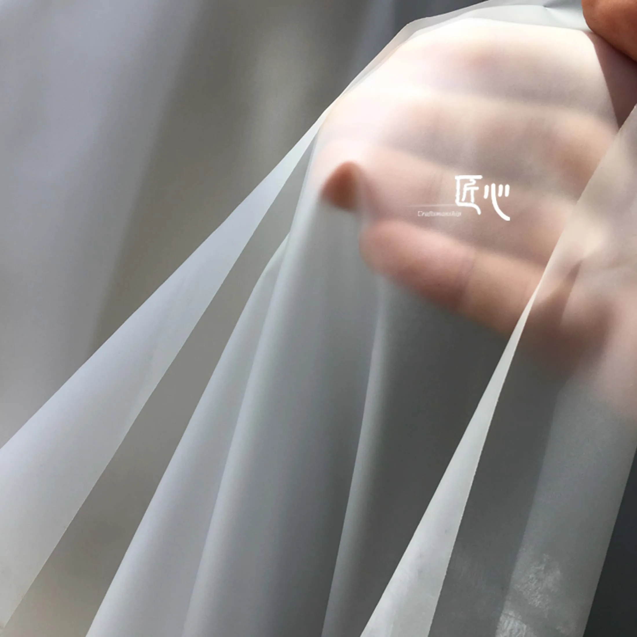 50 см* 137 см/шт. Полностью прозрачная ТПУ ткань одежда плащ пленка водонепроницаемый пластиковый мешок ткань прозрачная ткань - Цвет: 0.2mm  thickness