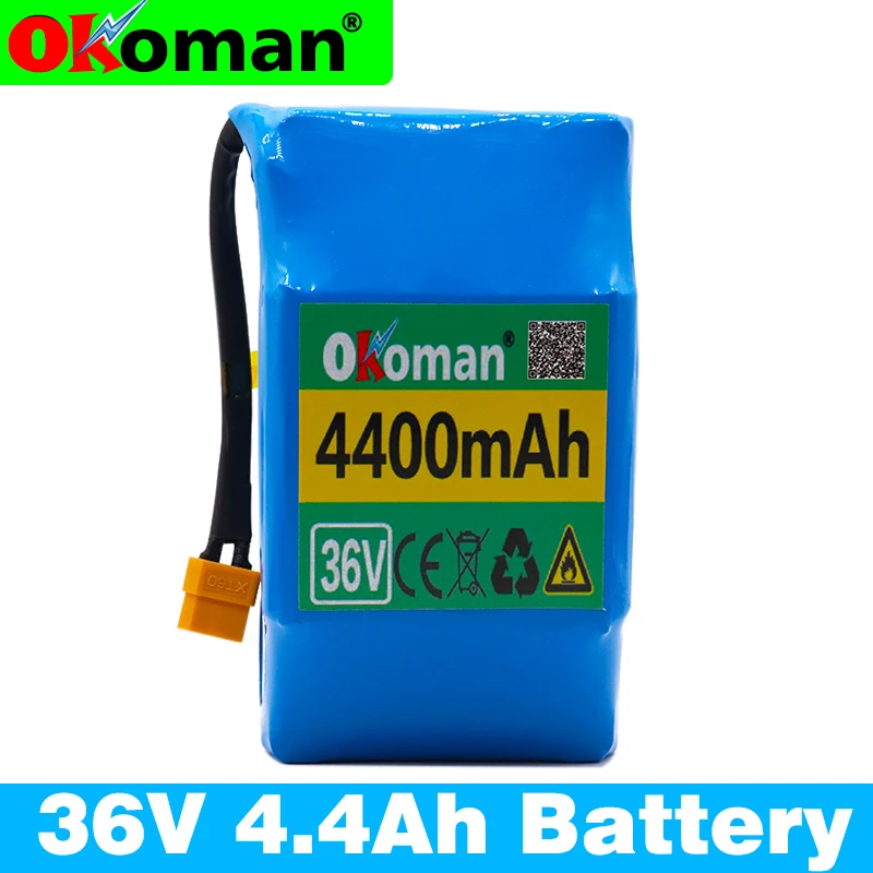 

Balance Scooter 36V 4.4ah Lithium Battery High Drain 2 wheel Electric Scooter Balancing Battery For Self-balancing Fit 6.5 "7"