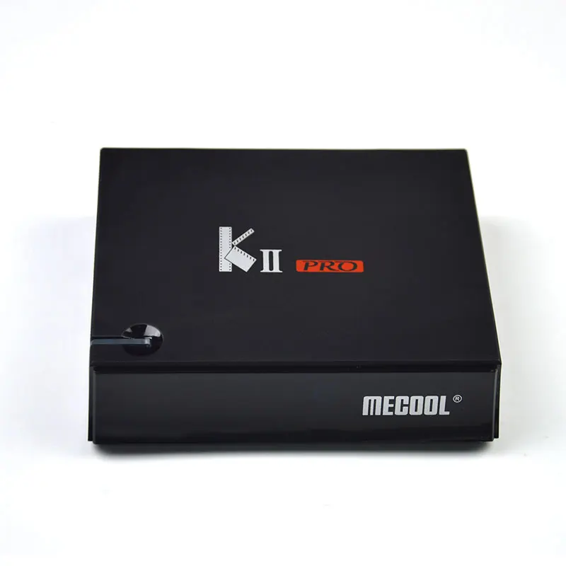 Декодер каналов кабельного телевидения MECOOL Кии PRO Android 7,1 DVB-S2/S DVB-T2/T Оперативная память 2 Гб Встроенная память 16 Гб Поддержка IPTV двухъядерный процессор Wi-Fi 4 K H.265 BT 4,0 smart tv Box