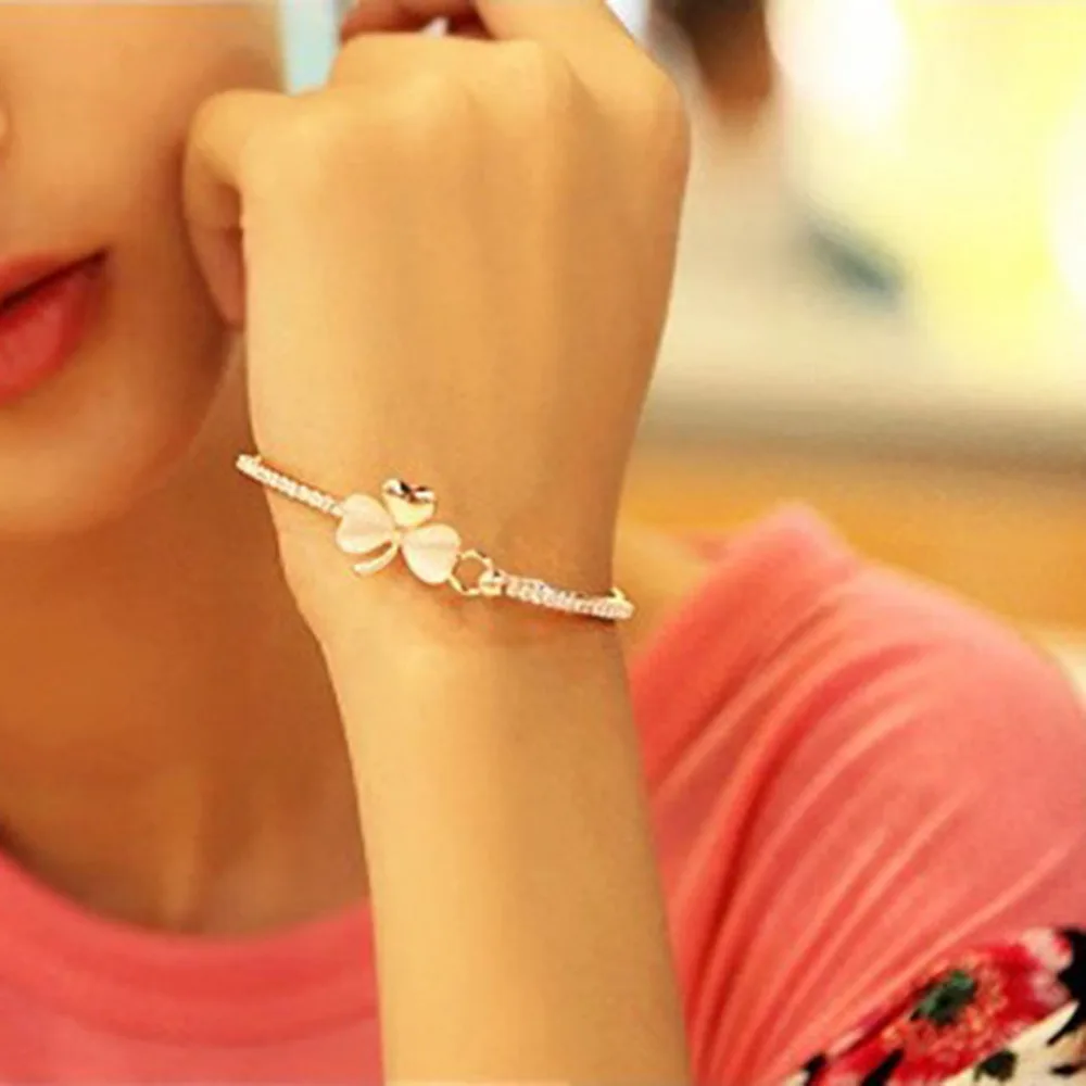 Us 0 58 11 Off Fashion Jewelry Bracelets Trend New Sweet Lucky Clover Safira Bracelet Jewelries Wristlet Exquisite Rhinestone Trinket In Us 0 58 11 Off Fashion Jewelry Bracelets Trend New Sweet Lucky Clover Safira Bracelet Jewelries Wristlet Exquisite Rhinestone Trinket In