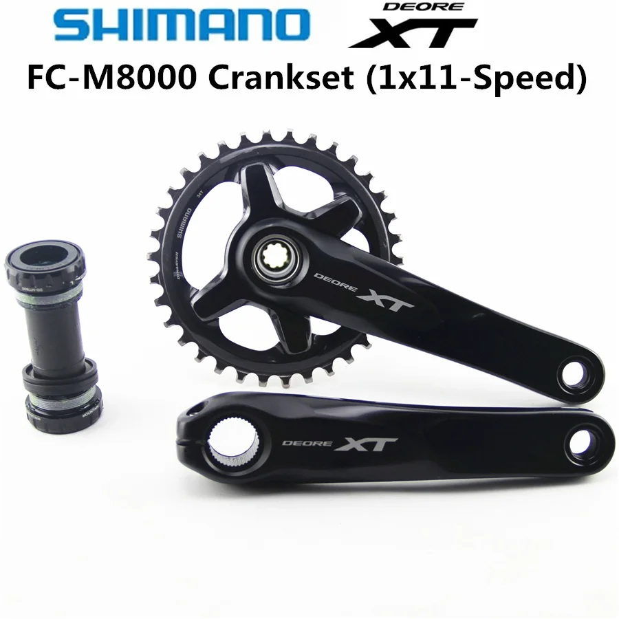 

SHIMANO DEORE XT FC M8000 HOLLOWTECH II Crankset M8000 Crankset 1x11-Speed 30T 32T 34T 165MM 170MM 175MM free ship