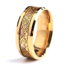 

Gold Dragon Ring Men Women's Accessories Finger Fashion Jewelry Promise Wedding Engagement bague ceramique