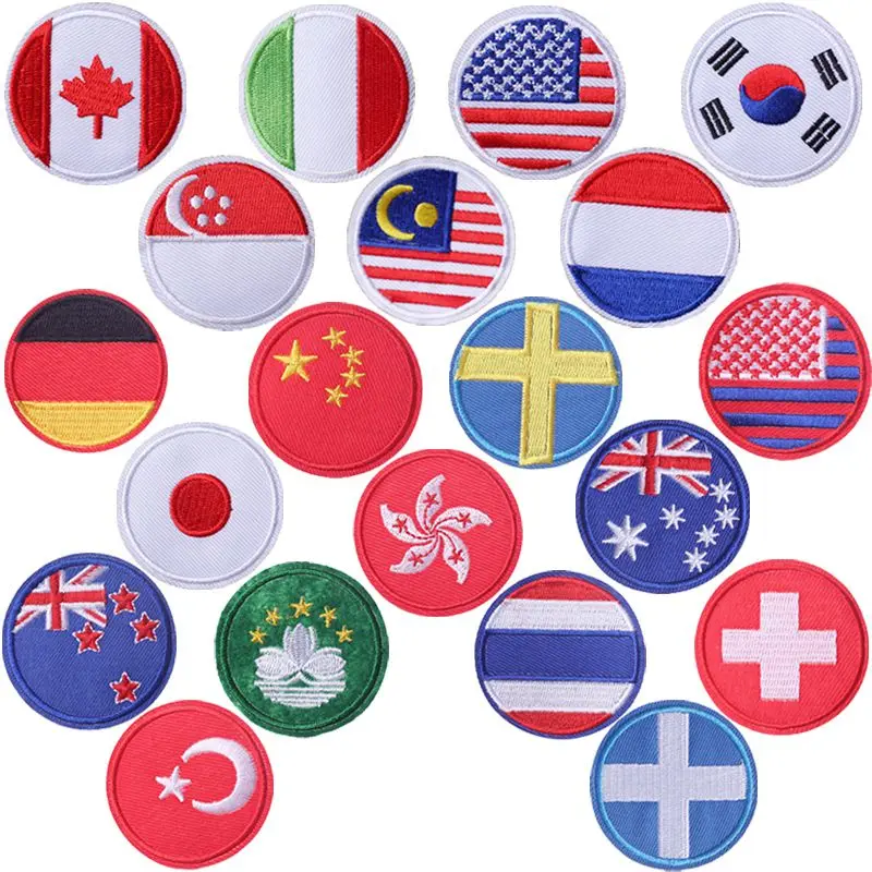 

Pulaqi 2019 The New Flag Patches Listing Clothes Badges Sew On Garment Accessories Iron-on Heat Transfers Sticker Hat For Bag H