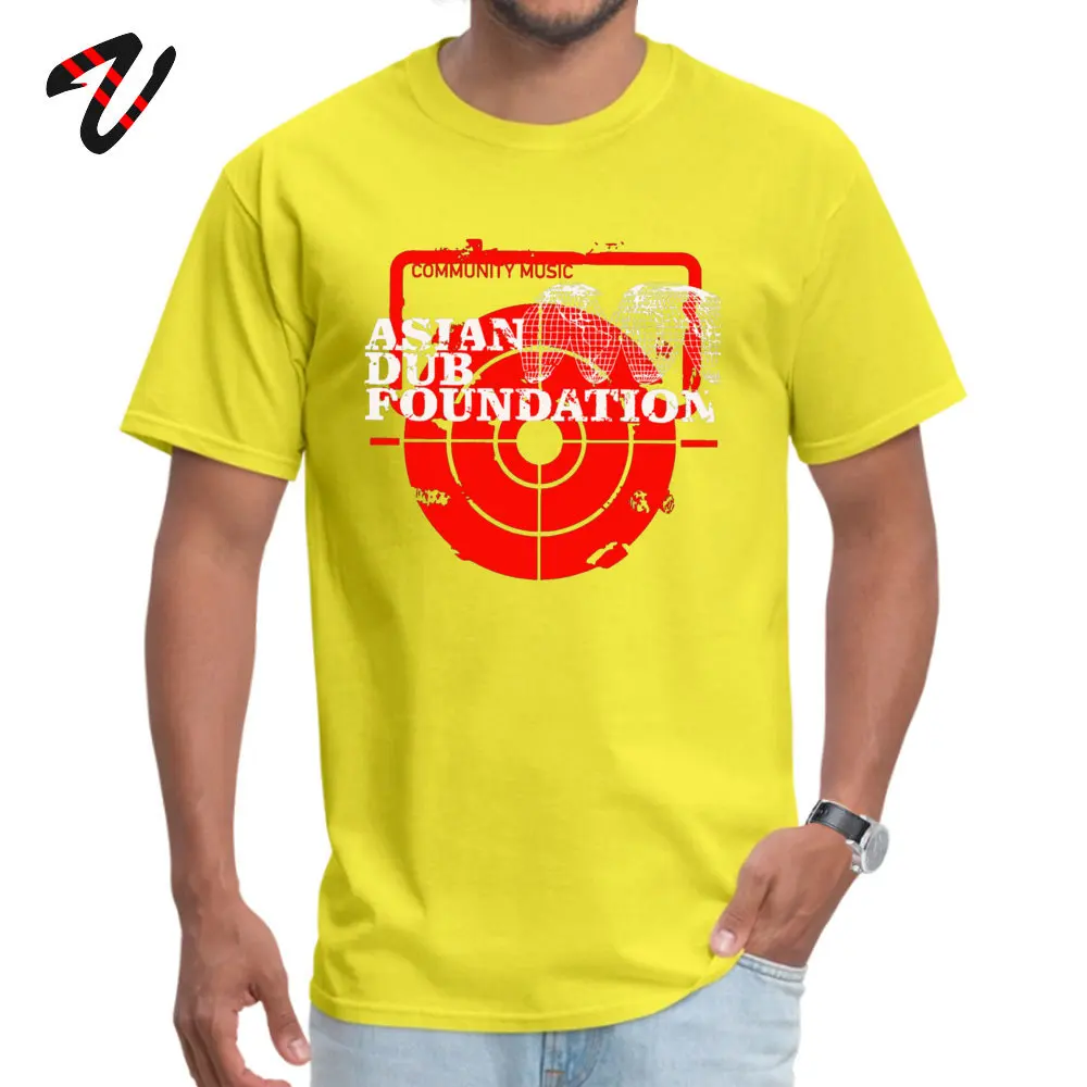 Casual Short Sleeve Tops Tees Mother Day Classic O Neck 100% Cotton Tops & Tees Men T Shirt Community Music Asian Dub Foundation Community Music Asian Dub Foundation20163 yellow