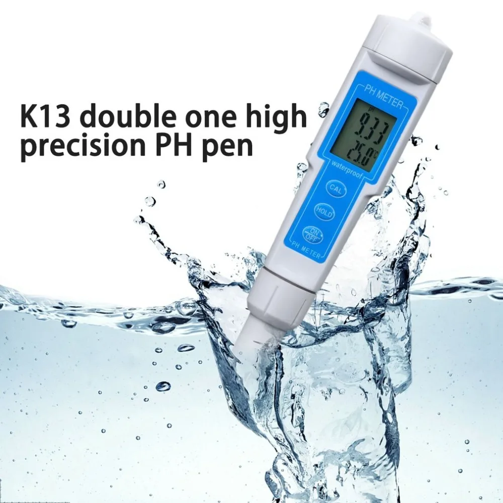 Portable High precision K13 Pen PH Meter with LCD Display Waterproof