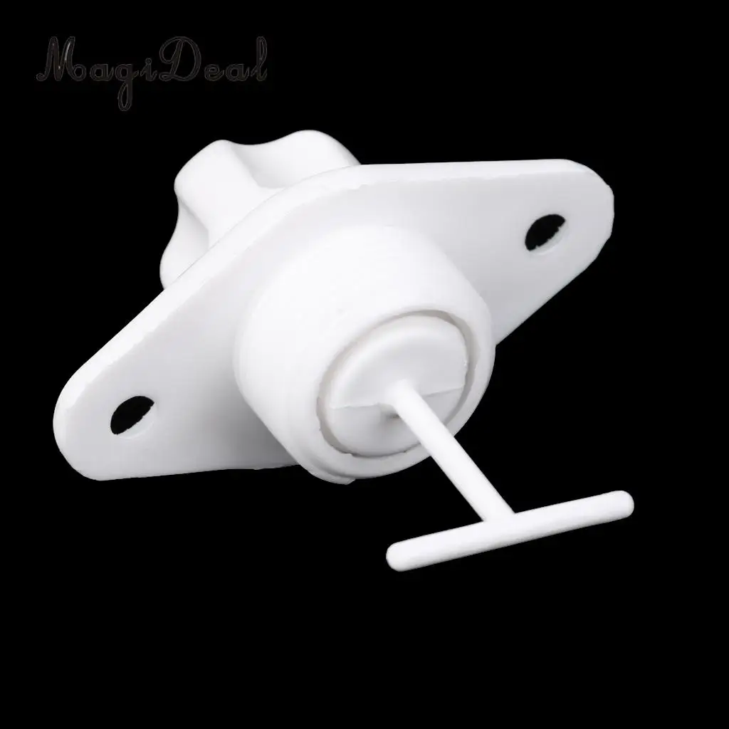 MagiDeal 1Pc Universal White ABS Marine Boat Transom Yacht Screw Type Drain Plugs Bung Replacement Fits 0.2 Inch Diameter Hole