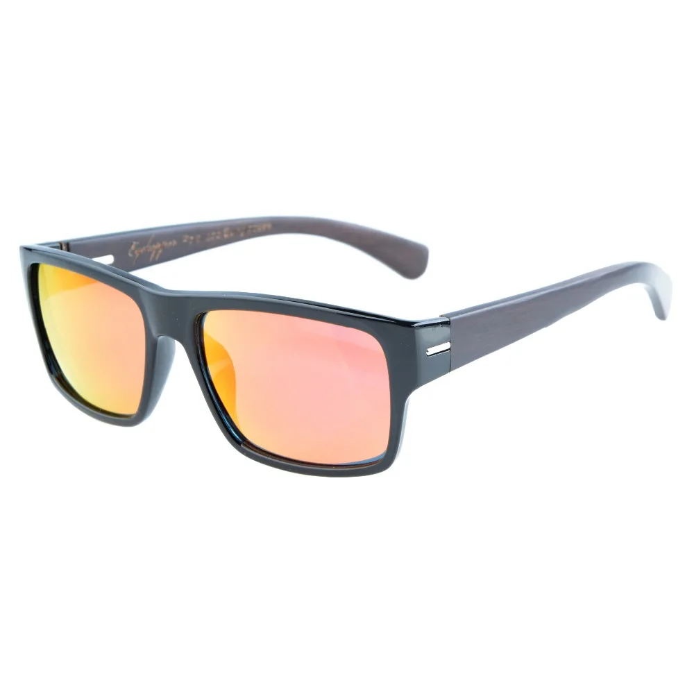 

S014 Polarized Eyekepper Quality Spring Hings Wood Temples Polarized Sunglasses