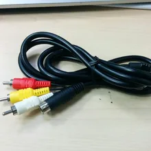 Никелированный SAV RCA Видео Аудио Композитный кабель для sega Saturn S-Video AV