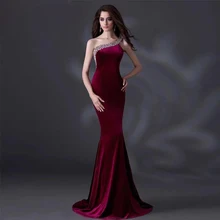 

Long section of the sling beads strapless fishtail mop free shipping New high-end vestido de festa Evening summer dresses