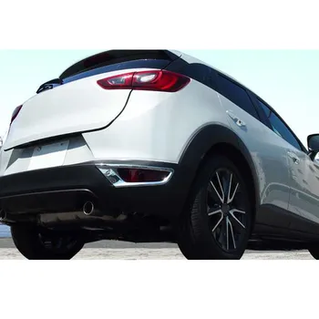 

YAQUICKA Chrome ABS Car Exterior Rear Tail Fog Light Lamp Frame Trim Styling Cover For Mazda CX-3 CX3 2016 2017 2018 Accessories