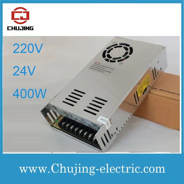 

single output power supply Input 220VAC ouptut 24VDC 400w power supply voltage transformer S-400-24