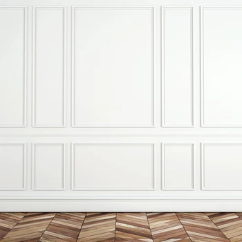 

5x7ft White Wall And Wood Floor photography filming photobooth banner Backdrop Prop For Photographers D6577