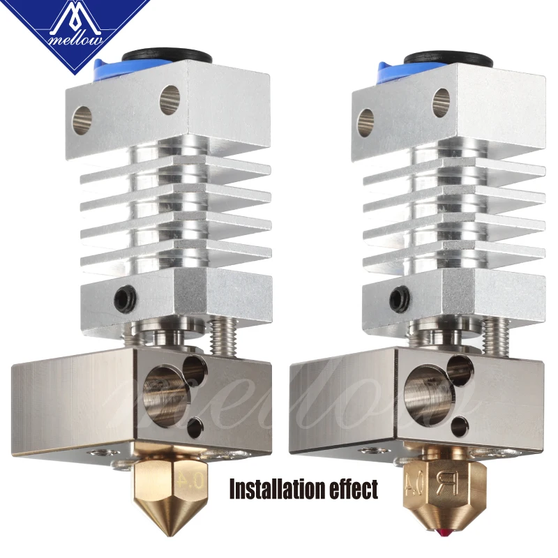 Mellow 3d принтер CR8 CR10 покрытый медным подогревом блок для Micro Swiss Hotend MK8 сопла