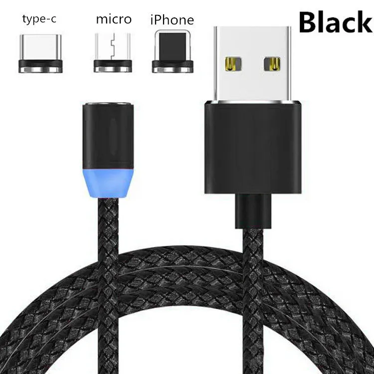 Магнитный зарядный кабель USB Type-C Micro для Huawei P10 Lite P30 Pro P20 P Smart Y6 Y7 Y9 2019 Mate 20 X Honor 8A 8C 10i