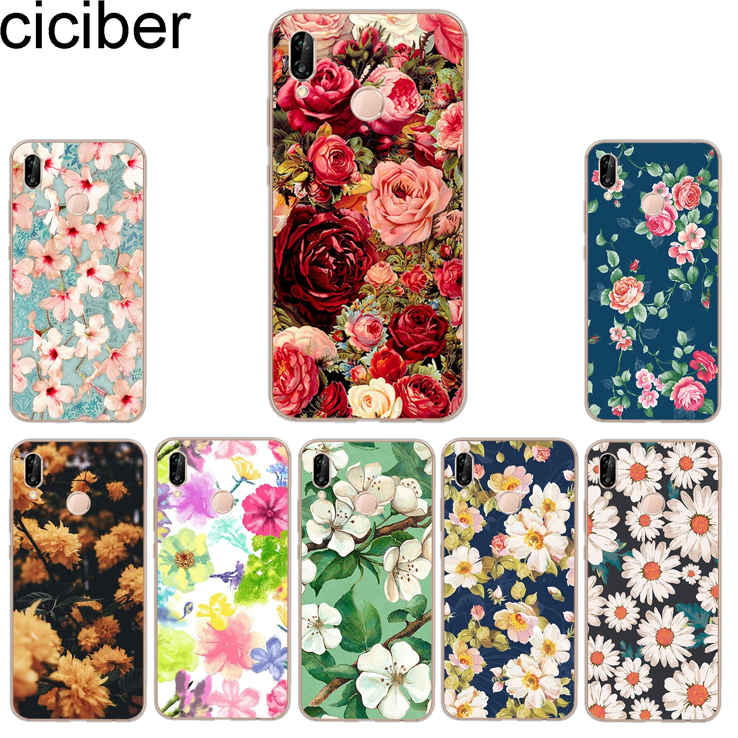 Ciciber чехлы для телефонов Huawei P20 P8 P9 P10 Mate 20 10 9 Lite 2017 X Pro мягкая задняя крышка из ТПУ P
