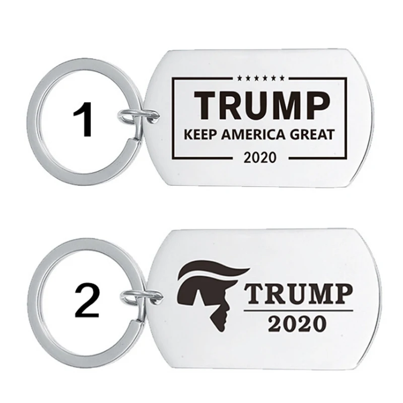 Брелок из нержавеющей стали Trump 2020 брелок Keep America Great подарки или друзья |
