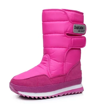 

17 Colors Children PU leather boots fashion Boys girls winter boots thicken plus cotton casual kids outdoor ski shoes size 35-42