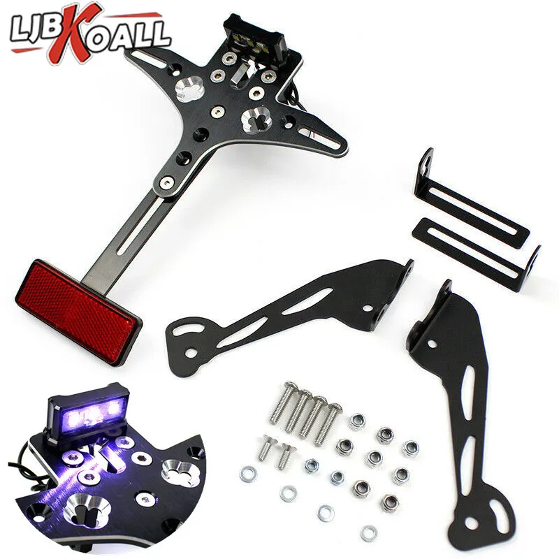 Adjustable Aluminum License Number Plate Holder Bracket For Yamaha MT-07 FZ-07 MT FZ 07 MT07 FZ07 2014 2015 2016 2017 2018 2019 |