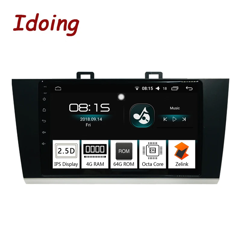 

Idoing 1Din 9"Car Radio vedio GPS Multimedia Player Android 8.0 For Subaru Subaru Outblack 2015-2018 4G+64G Octa Core Navigation
