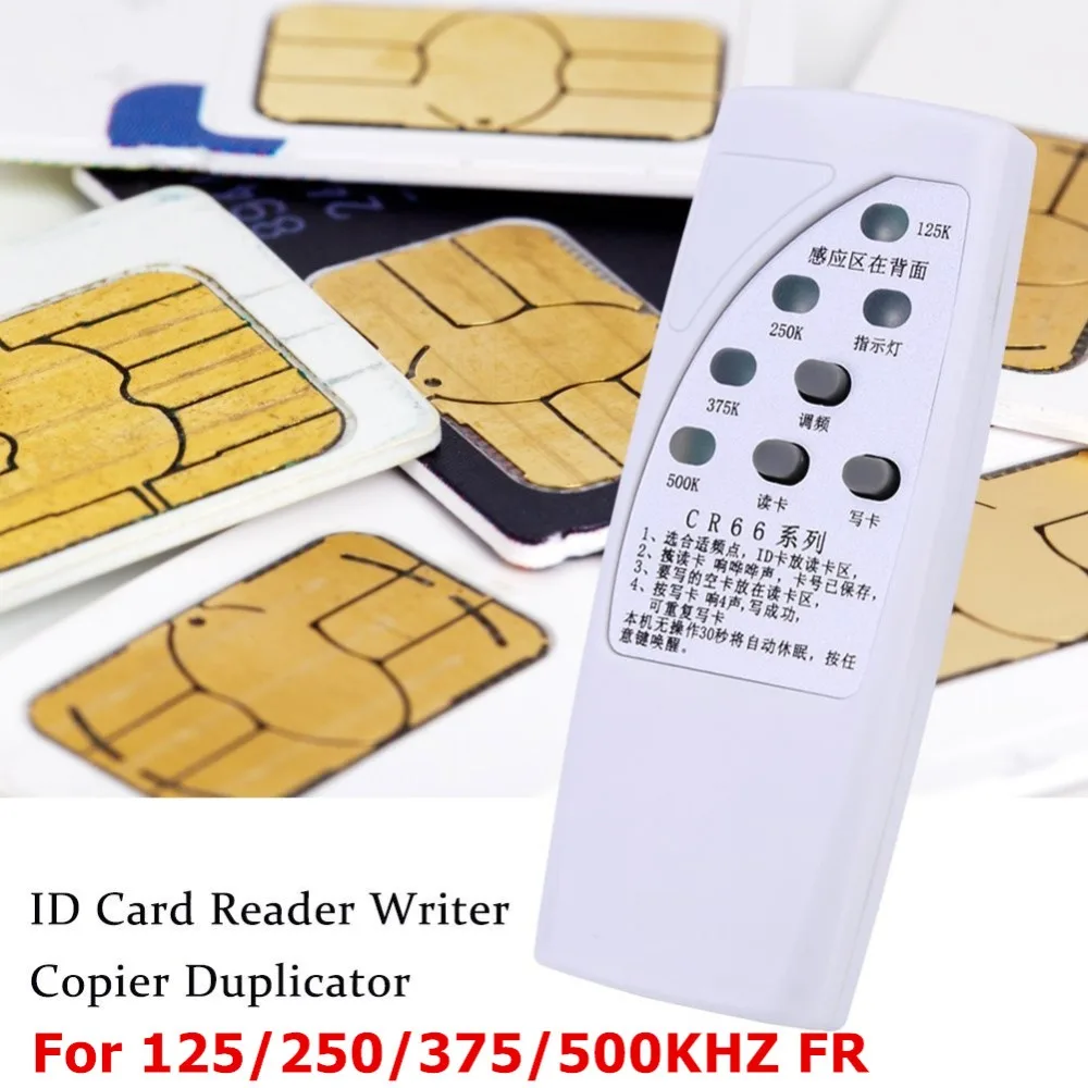 RFID ID Card Copier 125/250/375/500KHz CR66 RFID Scanner Programmer Reader Writer Duplicator With Light Indicator Sensitively