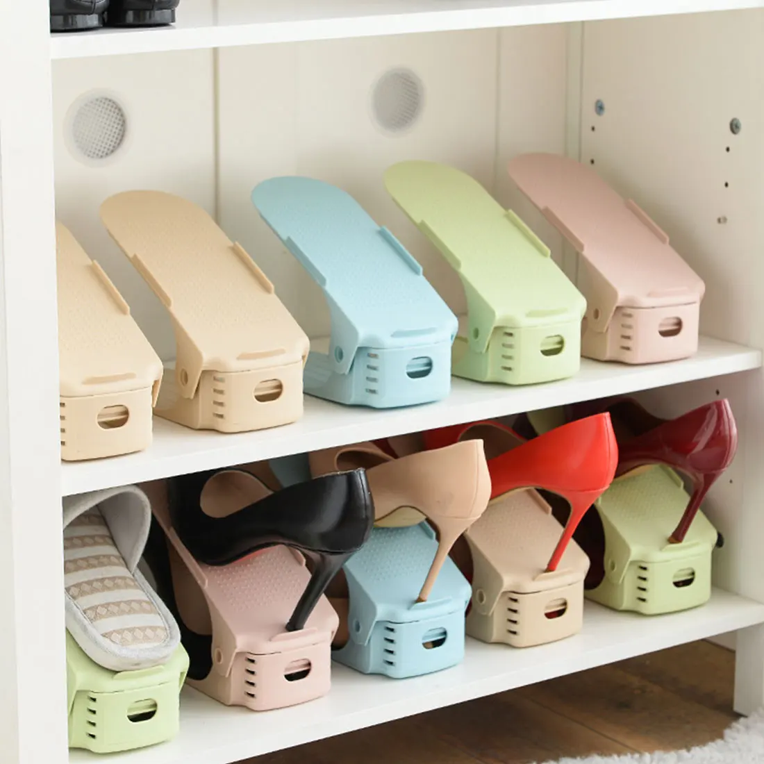 2018 New Shoe Organizer Modern Double Cleaning Storage Shoes Rack